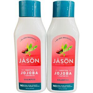Jason Jojoba + Castor Oil Repairing Shampoo 2-Pack 16 fl oz For Less Breakage